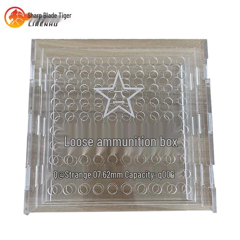 Transparent Plastic Ammunition Storage Case