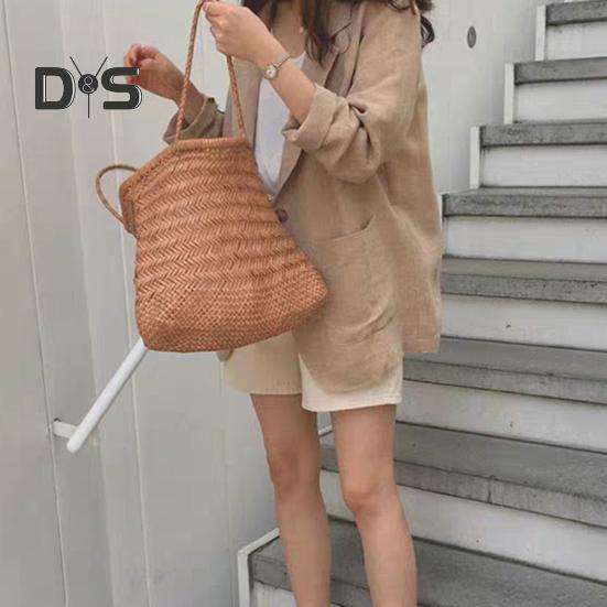 Women's Casual One Button Cotton Linen Blazer Long Sleeve Suit Coat Casual OL Work Blazer Jacket for Spring Summer