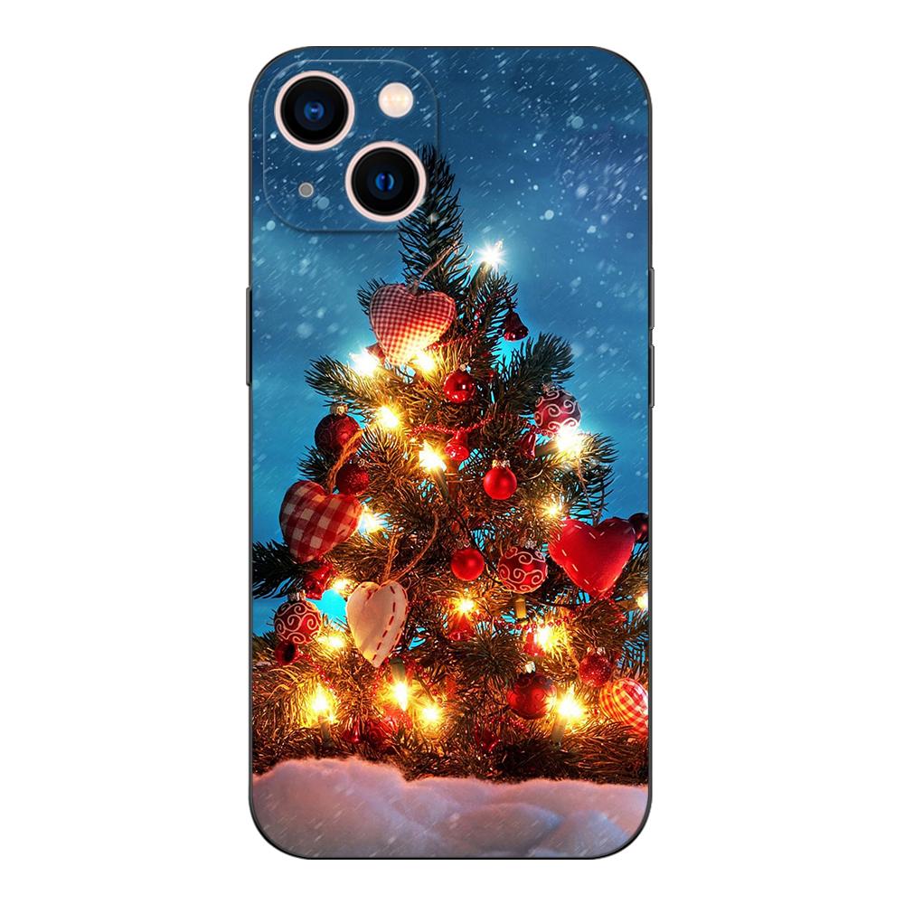 Black Tpu Case For Xiaomi POCO M4 X4 C40 Pro 4G 5G X3 NFC 5G F3 F4 GT Christmas Tree Light Winter
