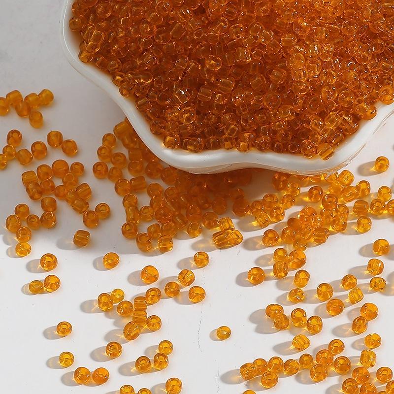 Transparent Glass Rice Beads Loose Beads Beading Accessories Handmade Diy Bracelet Hairpin Jewelry Materials Beads for Jewelry Making