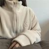 Winter Milk Whirring Polar Fleece Jacket Women's Autumn and Winter Lamb Wool Plus Fleece Sweater Granular Fleece