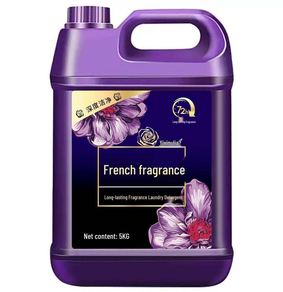 French Perfume Laundry Detergent: Large Bottle, Long-Lasting Fragrance, Deep Cleaning, Stain Removal