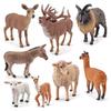 Donkey Alpaca Sheep Model Collection Pvc Figures For Home Decor And Educational Display
