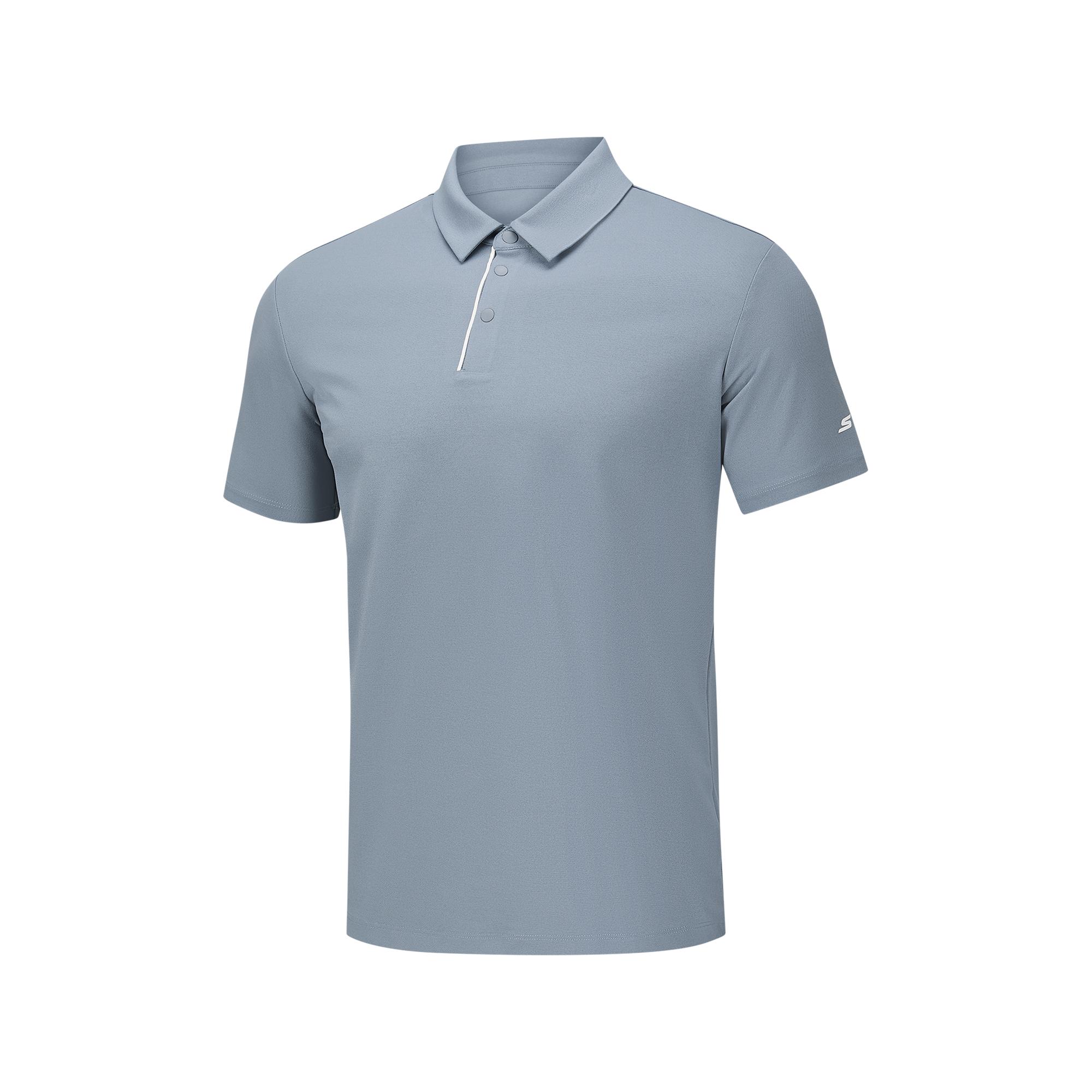 Skechers Soft Breathable Knitted Short Sleeve Polo Shirt Men tops P226M011-02N6 M