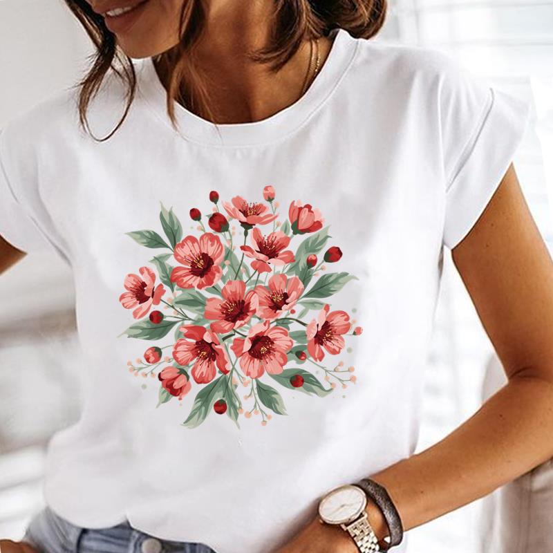 (Asian Size) butterfly style cute Clothing Casual T Shirt Fashion Women Tee Top Printed Lady Female Graphic  Short Sleeve T-shirts