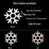 Colorful Outdoor LED Snowflake Lights - Decorative Hanging for Christmas & New Year Atmosphere