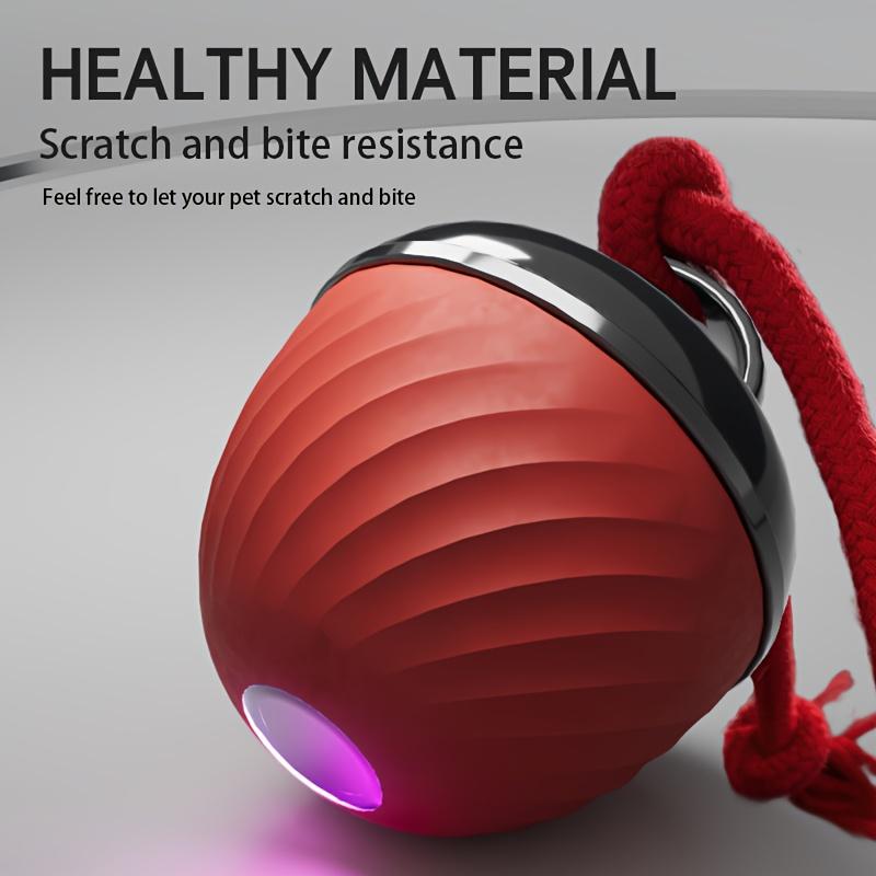 [interactive|intelligent] 1 Interactive Intelligent Dog Ball | Bite Resistant, Tail Rope with Light | Barking, Indoor Pet Game for Small/medium Dogs