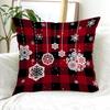 New Christmas Home Print Decorative Pillow Cushion Cover Sofa Bedroom Living Room Pillow Cover