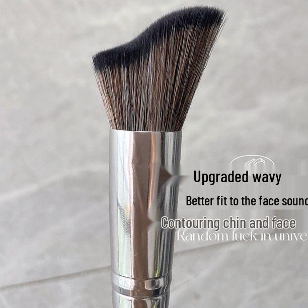 Portable Angled Contour Brush for Beginners - Wavy Side Face and Shadow Brush