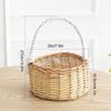 Small Wicker Basket With Handle For Picnics Or Home Decor Flower Girl Basket Mini Hamper Basket