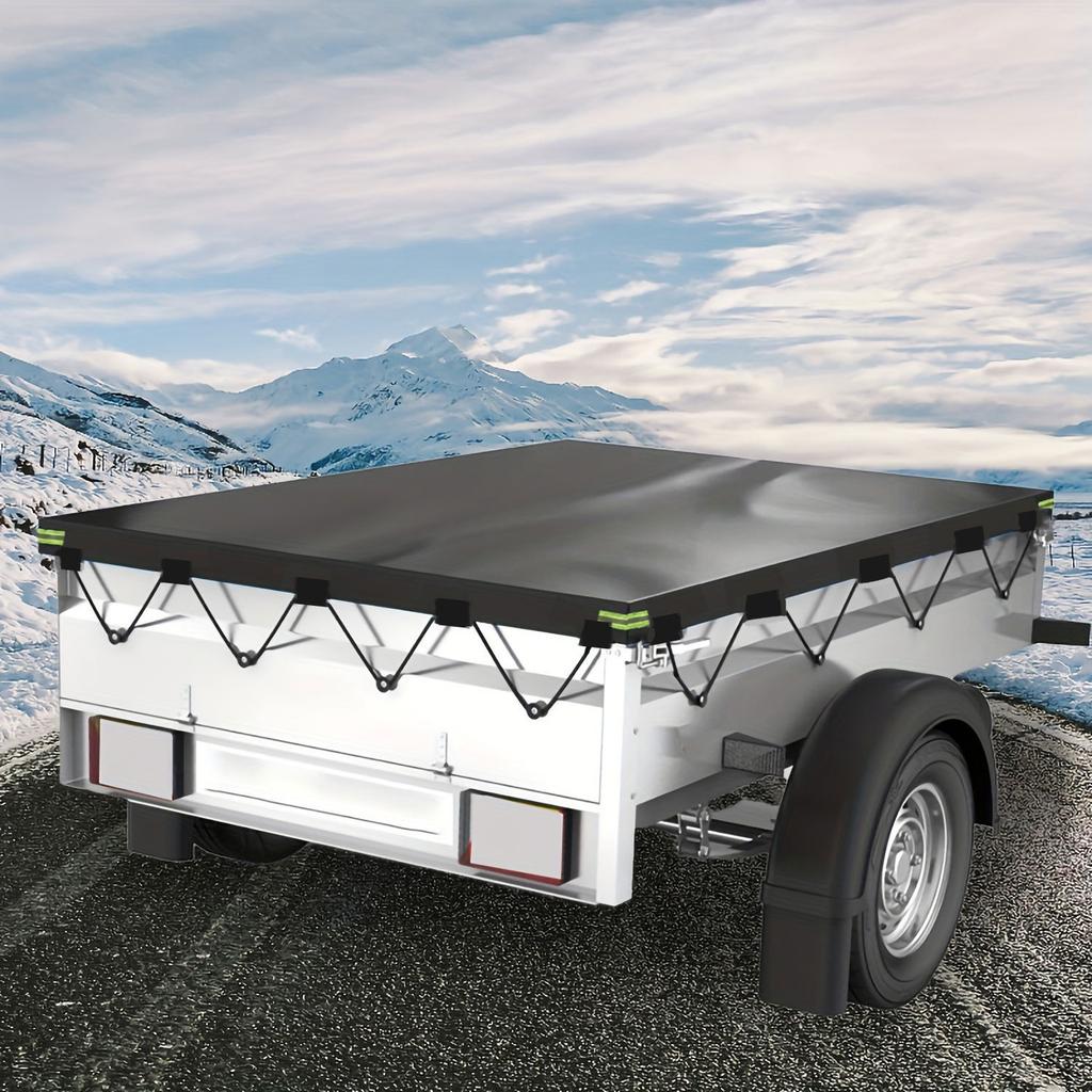 Heavy Duty Truck Bed Cover  Pickup Truck Tarp Cover Reinforced Sewing Truck Bed Tarpaulin Cover For Most Common Pickup