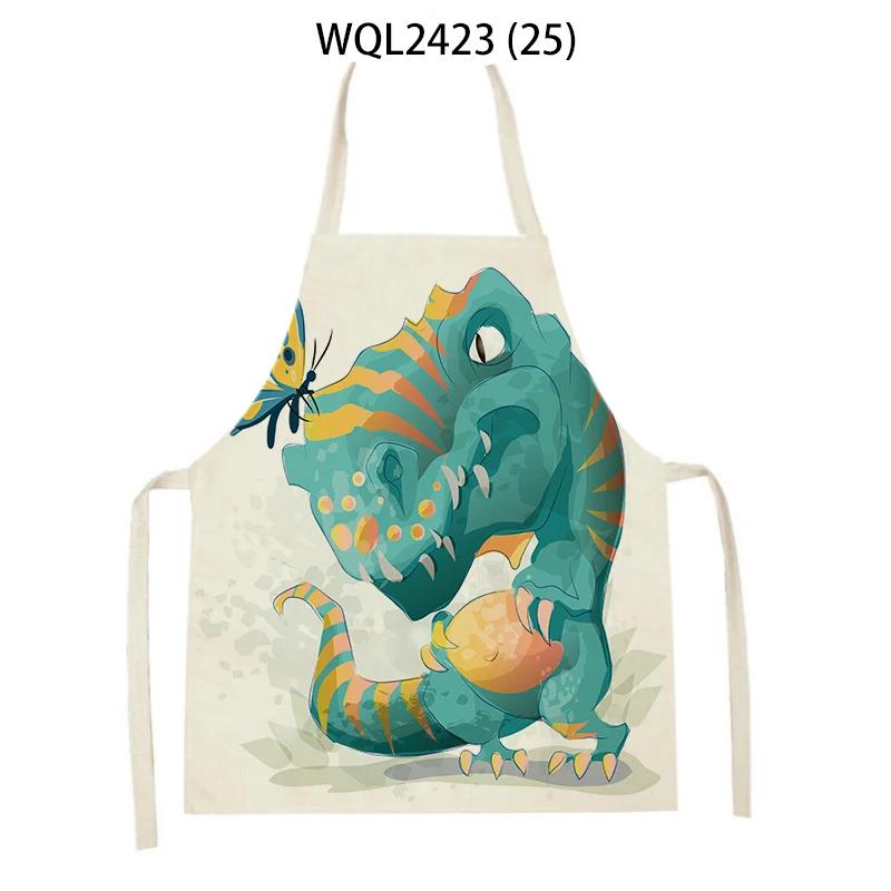 Animal Elephant Monkey Kitchen Aprons Linen Aprons Home Cooking Baking Accessories Aprons Kitchen Accessories Delantal Cocina