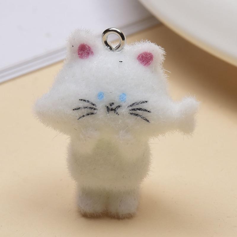 Random Plush Decorations Cat Pendants DIY Handmade Keychains Phone Chains Bags Accessories