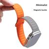 Stitched Line Pattern Silicone Strap for Apple Watch Series 11 10 42mm / 9 8 7 41mm / SE3 SE2 SE 6 5 4 40mm / 3 2 1 38mm Loop Magnetic Watch Band