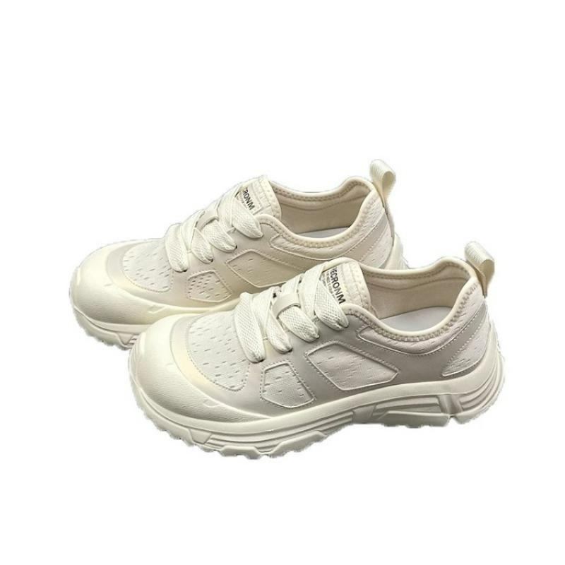 Luxusschuhe für Damen Lässige Sneaker Atmungsaktive Walking Schnürschuhe Flache Schuhe Damen Joggingschuhe Atmungsaktive Tenis Feminino