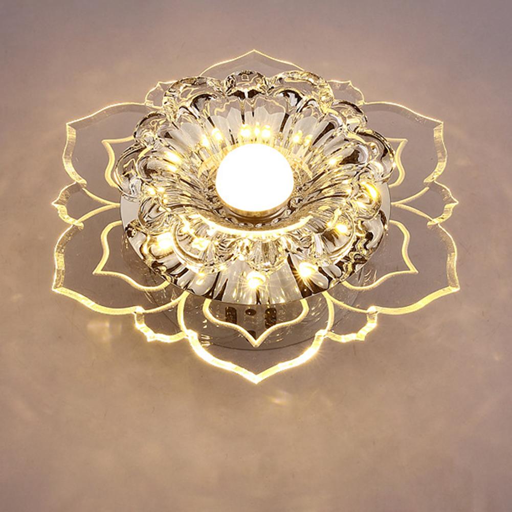 Modern LED Ceiling Light Crystal Ceiling Lamp Easy Installation Ceiling Spotlights for Corridor Porch Balcony Indoor Lighting