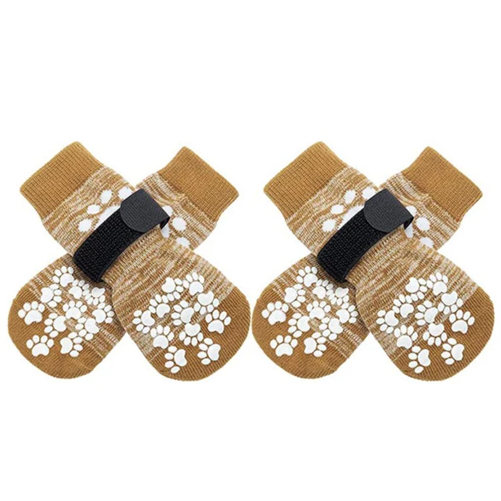 New Soft, Warm, and Waterproof Cotton Pet Shoes - Non-slip Small Dog Cat Sock Shoes with Cute Puppy Boots. Ideal for Keeping You