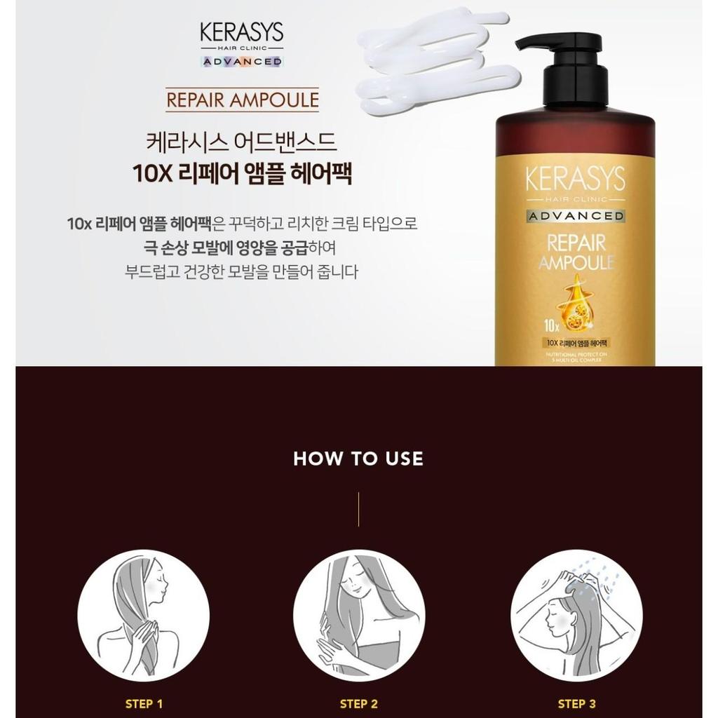 [Kerasys] Advanced Repair Ampullen Haarmaske (1 Einheit - 150ml / 1000ml), Aus KOREA