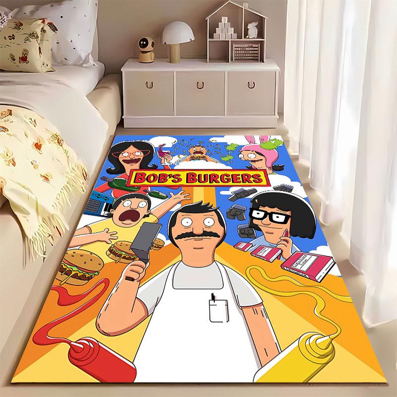 Bob's Burgers Cartoon Art suitable as a non-slip mat for the living room or bedroom sofa