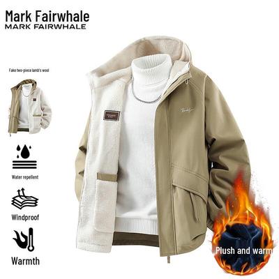 Męska dwustronna zimowa kurtka z wełny jagnięcej Mark Fairwhale