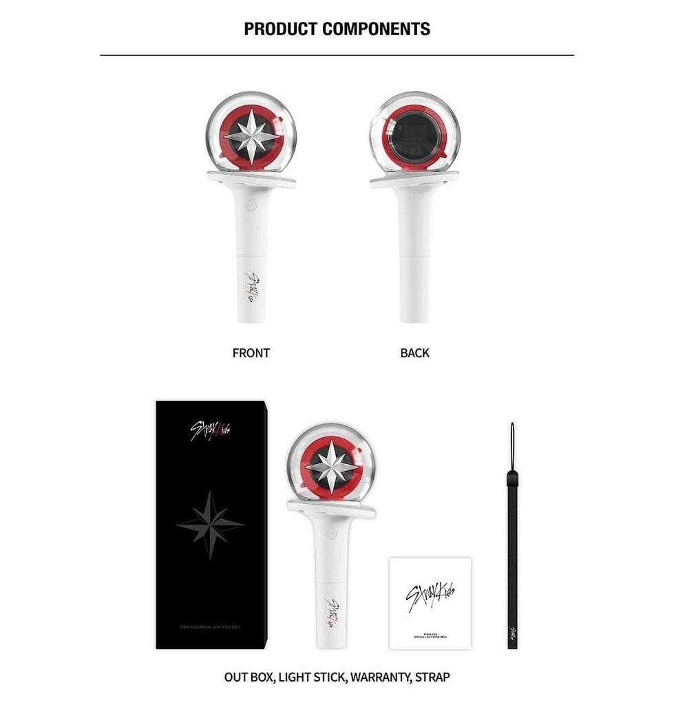 Official Stray Kids Light Stick Ver.2 (Nachimbong) - OLED Screen Edition