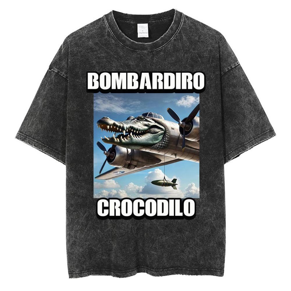 Bobrito Bandito Funny Meme Washed T-Shirts Men Women Fashion M
