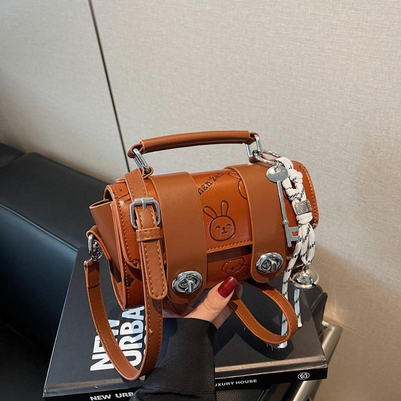 Versatile hand carry small bag women's new trendy fashion texture pillow bag high-end single shoulder messenger bag