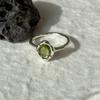 Warmrecord Silver925 Wax Flower Ring_Peridot/Mint/Lavender Chalcedonia_R035