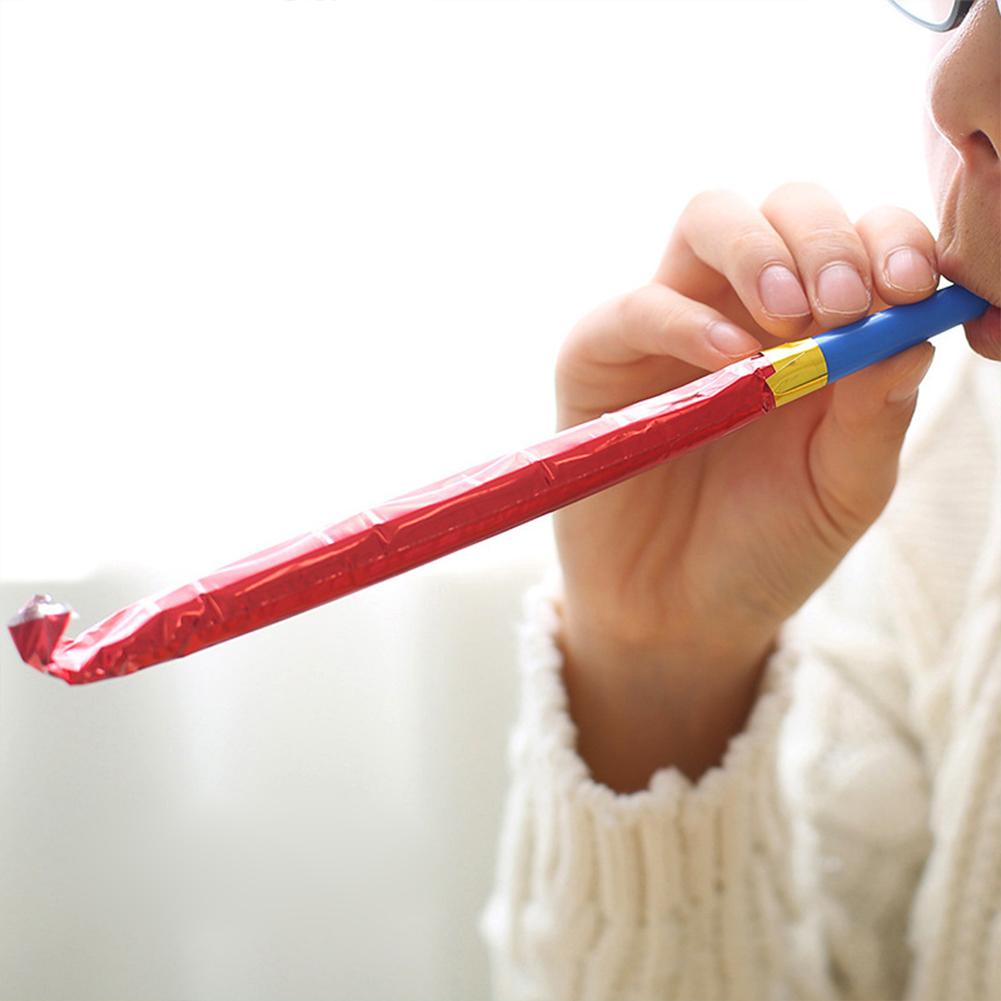 Blowing Dragon Whistle Toys Creative Children Party Supplies Retractable Roll Whistle For Birthday Christmas Party