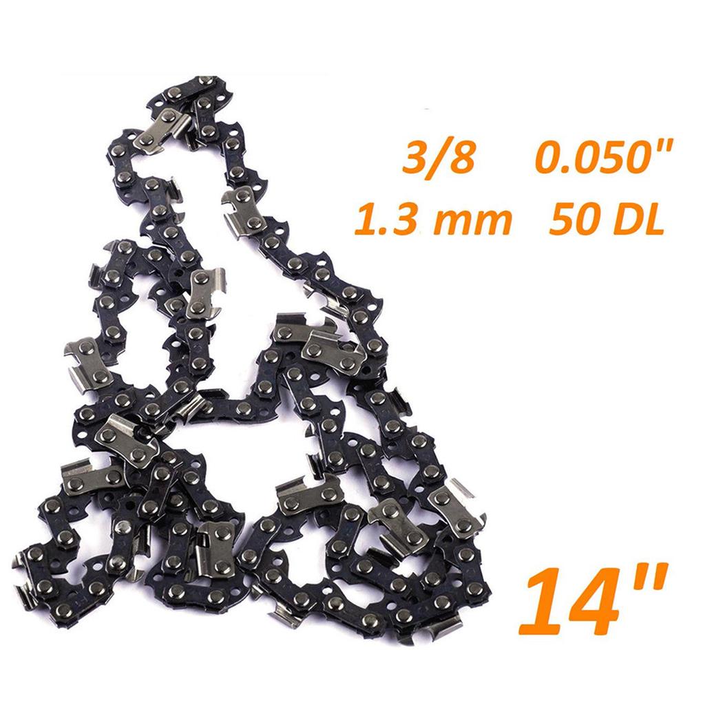 1pc 14'' Chainsaw Chain 3/8'' Pitch 50/52 Drive Link Chainsaw 1pc 14'' Chainsaw Chain 3/8'' Pitch 50/52 Drive Link Chainsaw