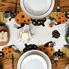 Anti-Slip Table Runner Ghost Pumpkin Bat Placemat Horror Tablecloth  Dining Table