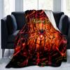 1PC Custom Name "Spooky Web Design" Outdooor Flannel Blankets Throw Blanket All-Season Throw Gift Bedspread for Couch, Bed, Camping Holiday Birthday G