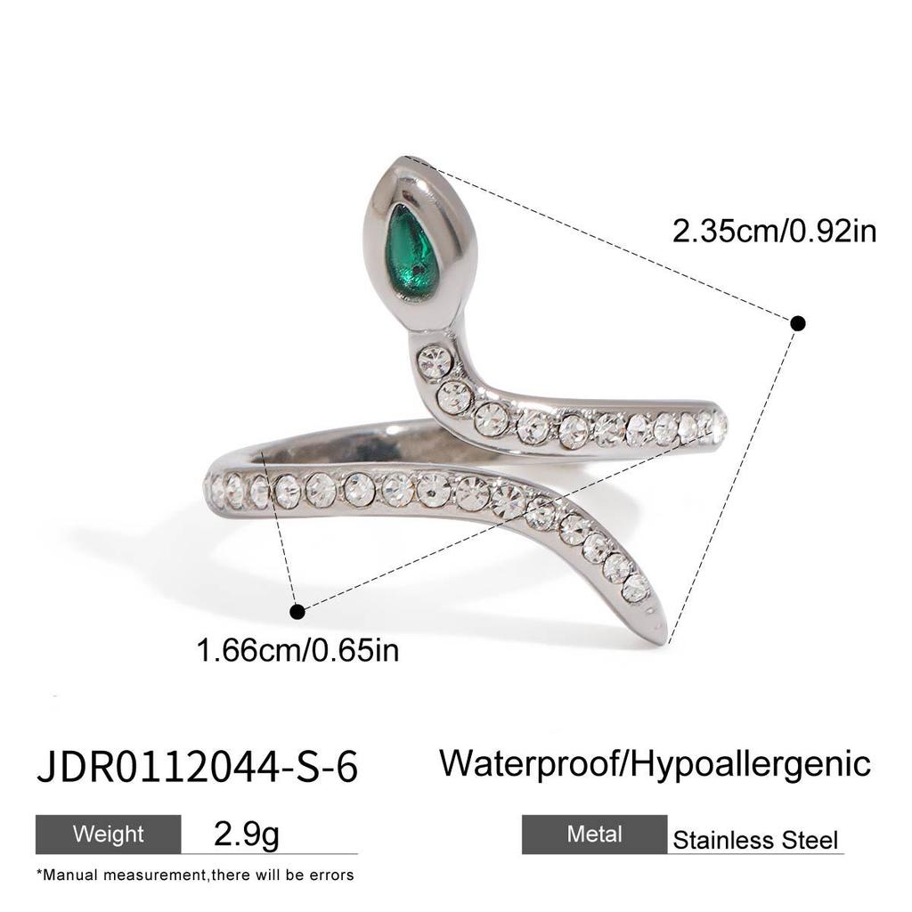 European and American snake ring titanium steel non-fading ring stainless steel rings