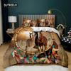 Animal Dream Catcher Duvet Cover Set Indian Dream Catcher Animal Bedding Set Adults Exotic Style Bohemia Polyester Quilt Cover