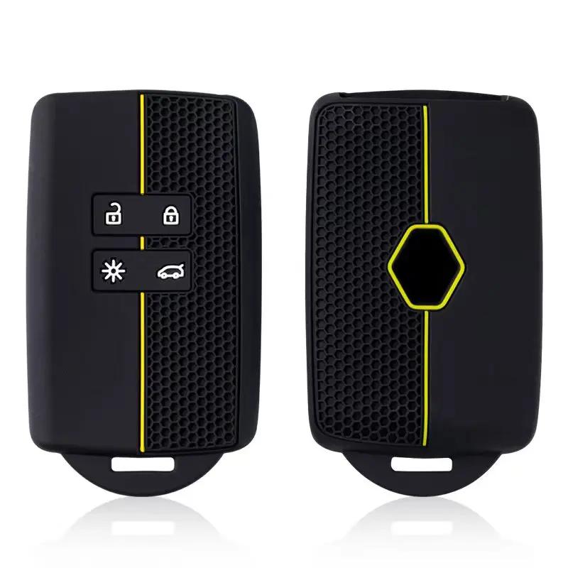 Silicone Car Key Cover For Renault Captur Koleos Kadjar Arkana Megane Dacia Duster Sandero Stepway Smart Remote Control Fob Case