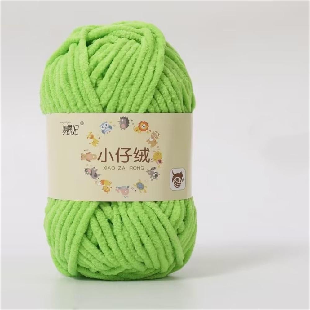 50g Milk Cotton Thick Velvet Yarn Handmade DIY Knitting Yarn Wool Line Baby Scarf Hat Soft Warm Crochet Blanket Chenille Yarn