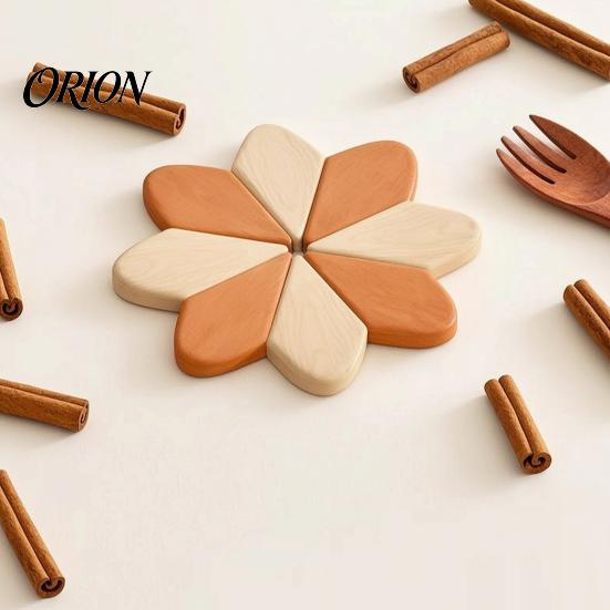 Space Saving Kitchen Organizers Sunflower Trivets for Hot Dishes, Heat Resistant Beech Wood Pot Holder, Proof Mats Dutch Ovens Decorative Tree