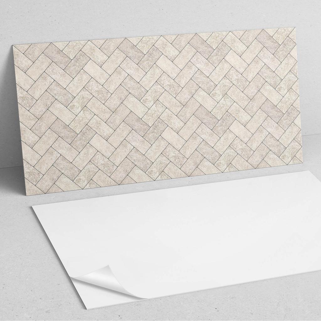 Decorative Self-Adhesive Vinyl Panel - For Hallway 120x60 cm Herringbone Pattern