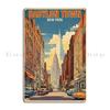 Babylon Town New York Usa Vintage Travel Tourism Metal Signs Create Party Bar Printing Club Tin Sign Poster