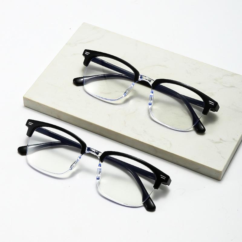 Ultra-Light Stall Running Rivers And Lakes Presbyopia Glasses Retro Eyebrows Half Frame Middle-Aged And Elderly Eye Protection Reading Glasses
