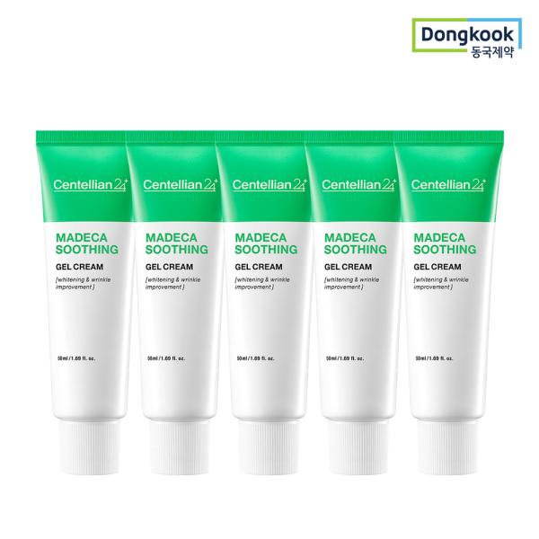 

Madeca Soothing Gel Cream 50ml (5ea) with Centella Asiatica Extract and Soothing, Low-Irritation Care