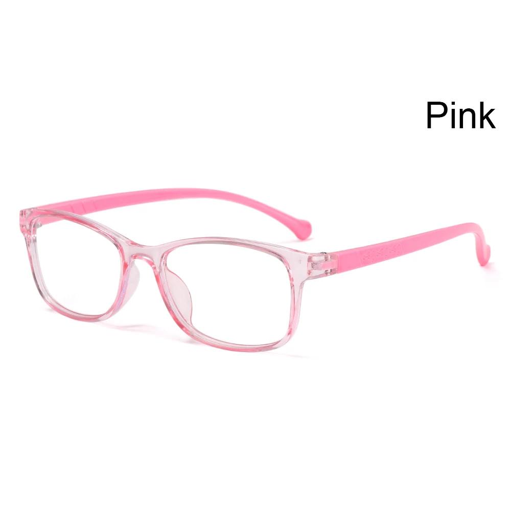 1PC Kids Boy Girl Anti-blue Light Glasses Ultra Light Frame Protection Eyeglasses Student Computer Online Study Classes Eyewear