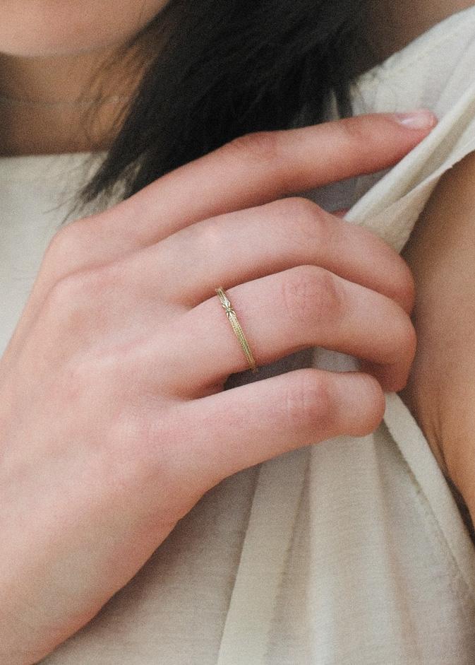 Clemence Jewelry Fleur Ring 03_Gold