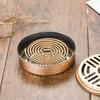 Stainless Steel Mosquito Coil Box Tray Shelf Home With Cover Ash Plate Fireproof Anti-scalding Creative Incense Stove Outdoor Mosquito Coil Plate