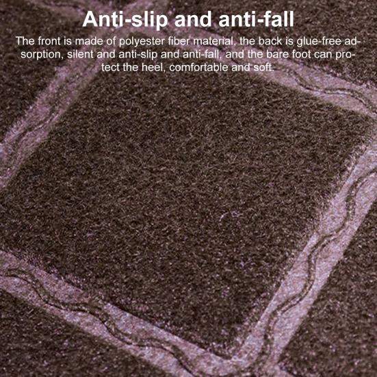 Trappeteppe Beskyttende Sklisikker Silent Flott murmønster Preging Gulvmatte Hjemmeutstyr