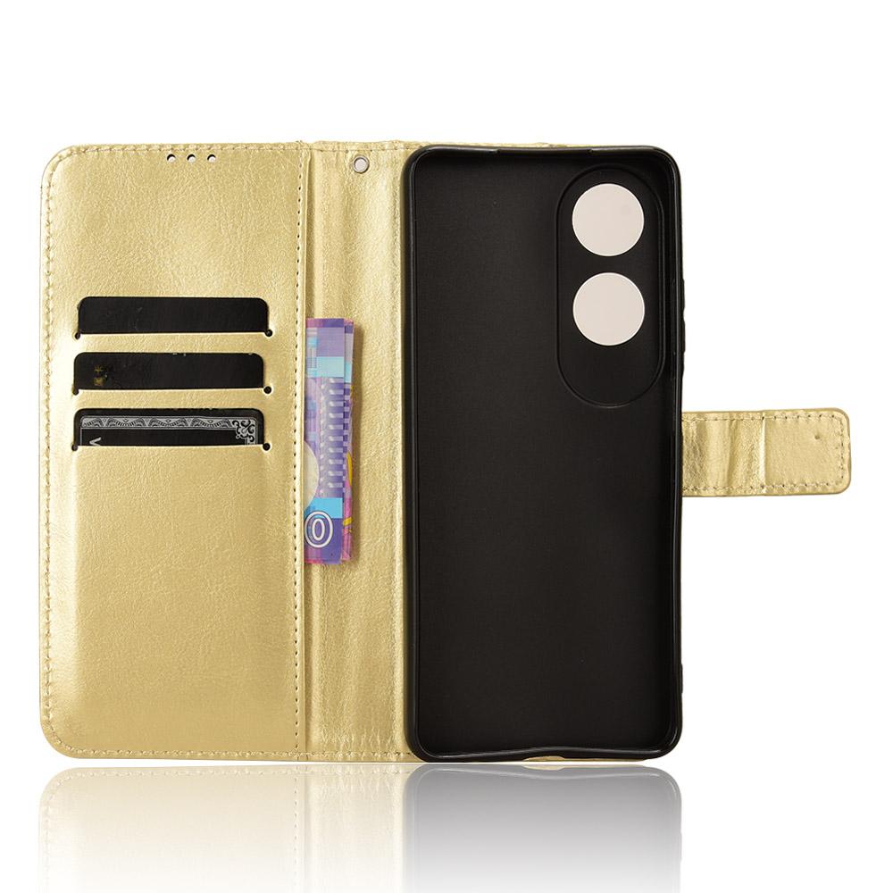 For Oppo A60 4G Leather Case Crazy Horse Texture Phone Cover Mobile Accessories