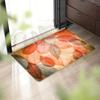 Beautiful Leaf Artistic Area Rug, Soft Non-Slip Machine Washable Floor Mat for Bathroom Kitchen Living Room Home Decor