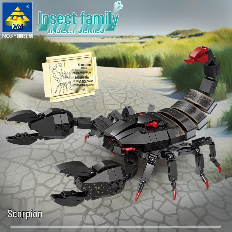 Kai Zhi Educational Building Blocks - Animal and Insect Models for Kids (Scorpion & Centipede)