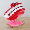 Clockwork Toy Creative Shape Big Eyes Jumping Denture Educational Mechanical Toy Halloween Prank Decoration Gift