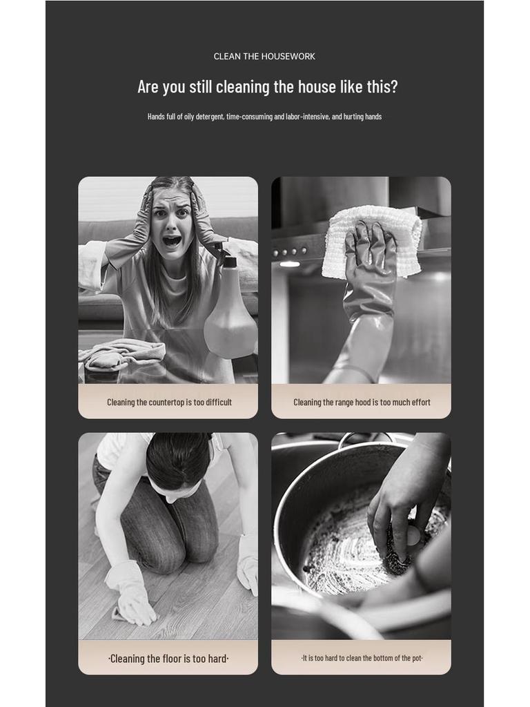 Wodoodporny Ręczny Elektryczny Zmywak Gąbka - Bezprzewodowy, Wielofunkcyjny do Czyszczenia Kuchni i Podłóg